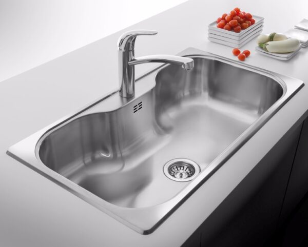 BACHA SIMPLE ACERO INOX MEDIDA:85,5x48,2X21 MODELO:LUXOR SI85A* - JOHNSON -