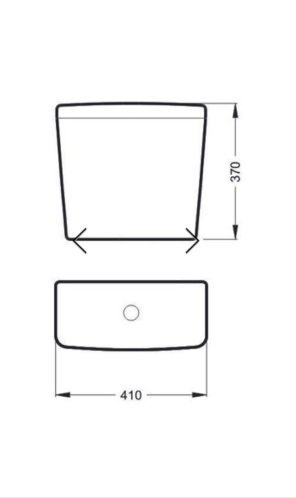 DEPOSITO/MOCHILA DE INODORO ITALIANA A CODO BLANCO - CAPEA - ROCA - - Imagen 2