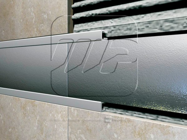 LISTEL RECTO ALUMINIO 10X10 CROMO BRILLANTE- MOLDUMET -AUR80